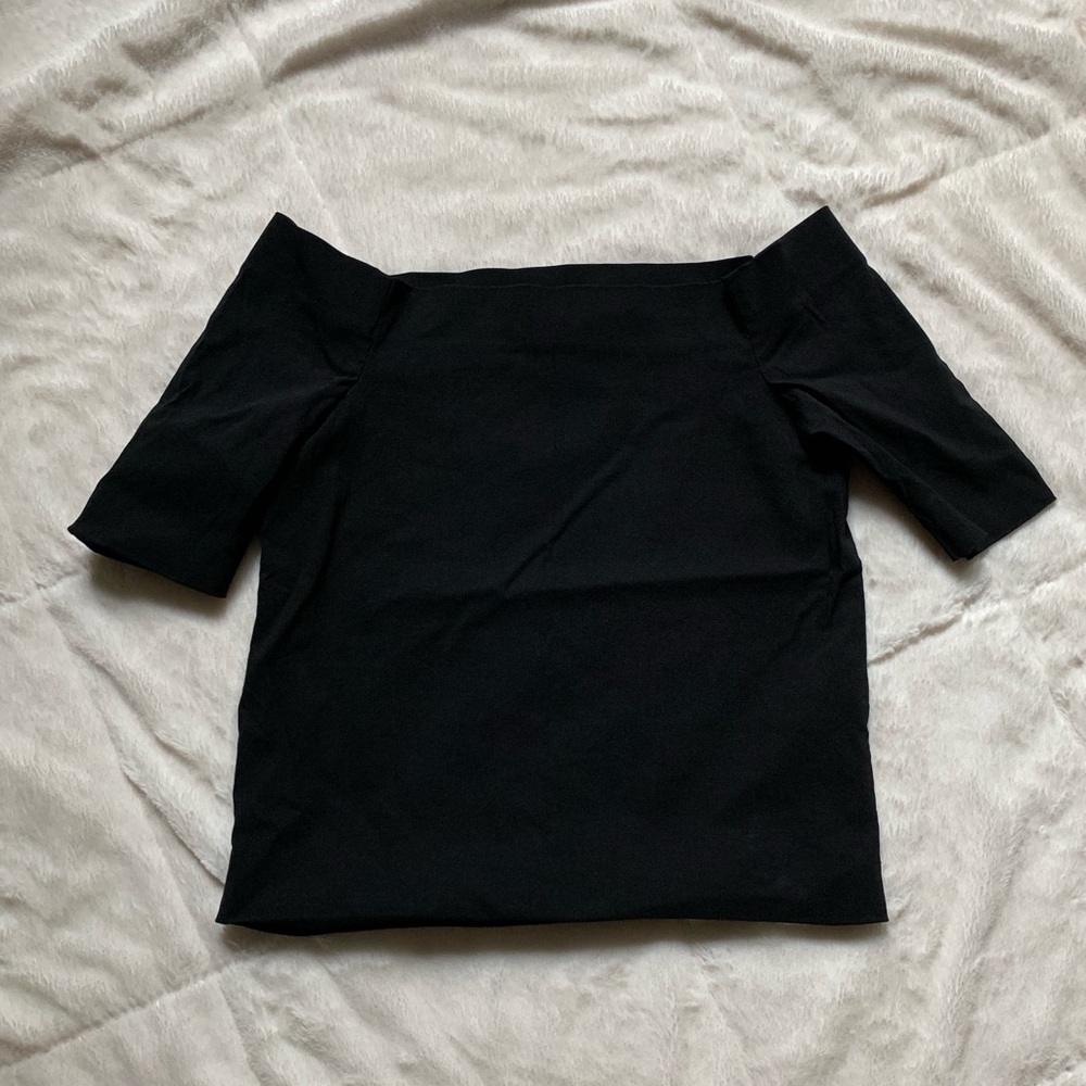 black off the shoulder shirt from Urban !!